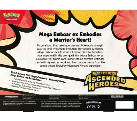  Pokémon TCG - Ascended Heroes EX Box: Mega Emboar