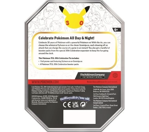 Pokémon TCG - 30th Celebration: Greninja EX Tin