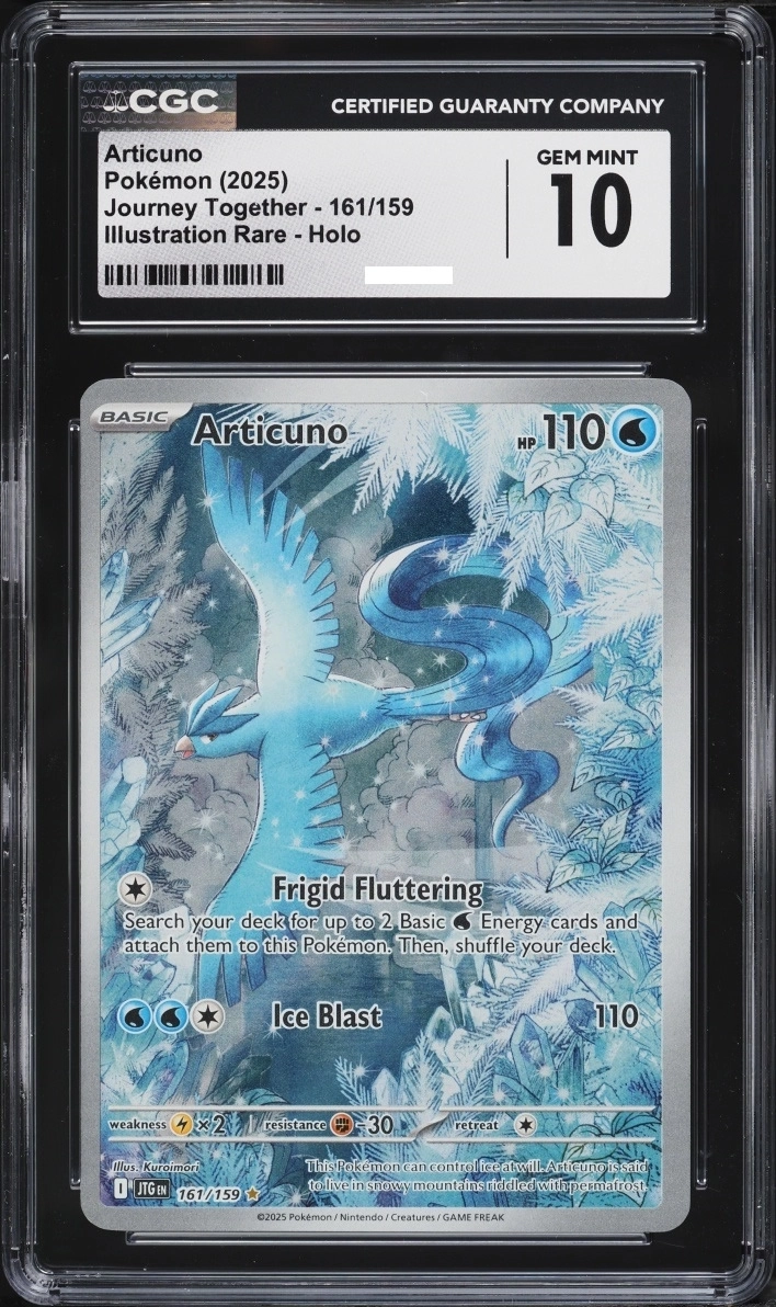 2025 Pokemon Scarlet & Violet Journey Together IR Articuno #161 CGC 10 GEM MINT