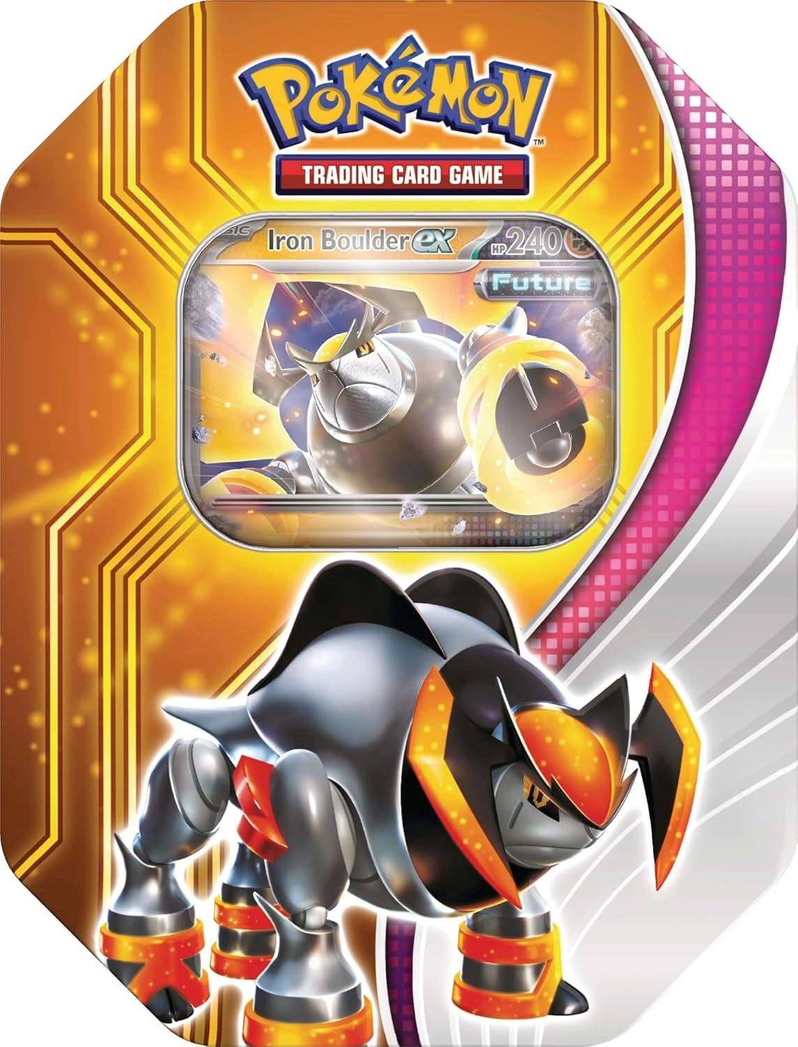 Pokémon Paradox Destinies Tin - Iron Boulder Ex