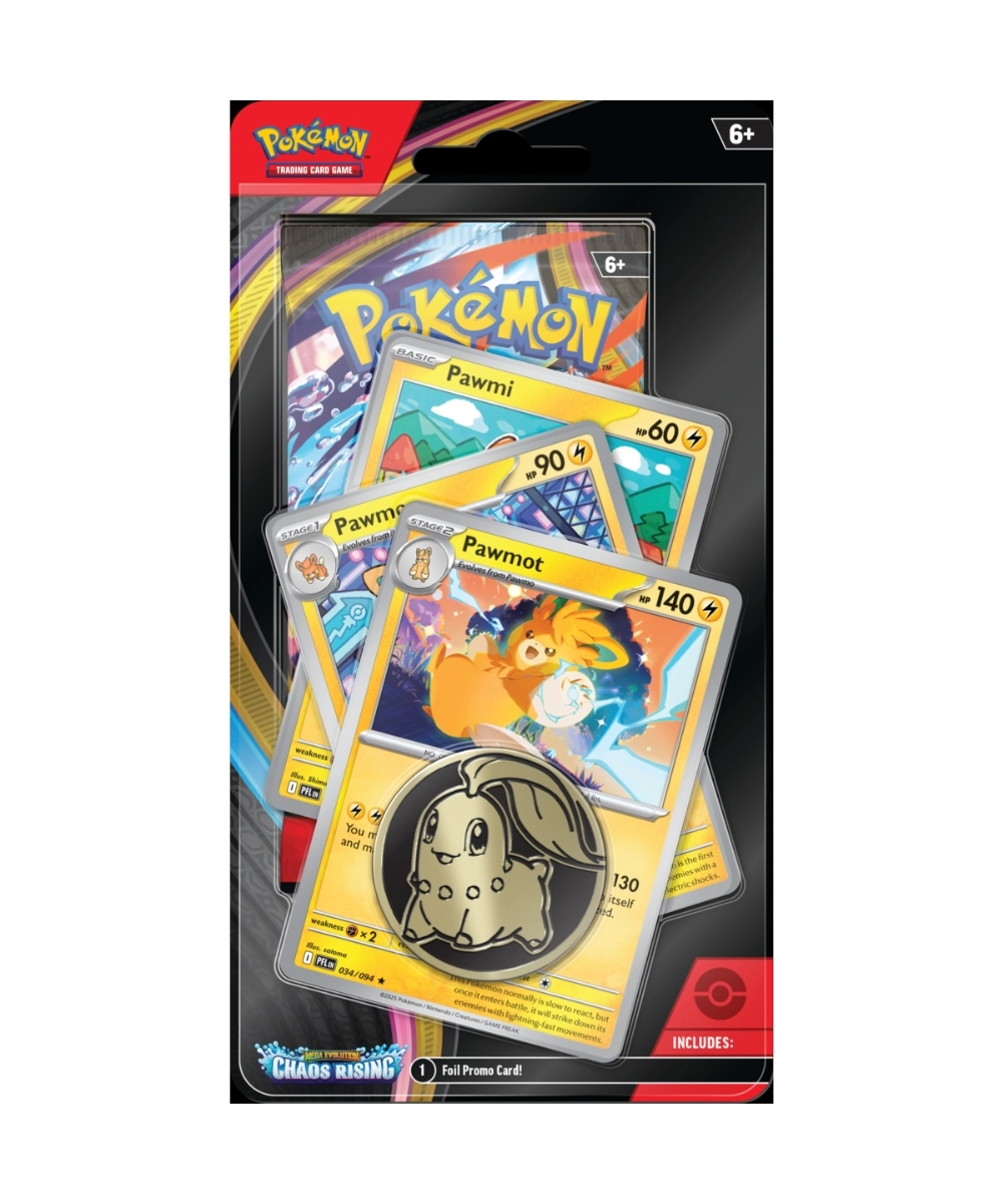 Pokemon TCG - Mega Evolution Chaos Rising: Pawmot Premium Checklane Blister ürün görseli