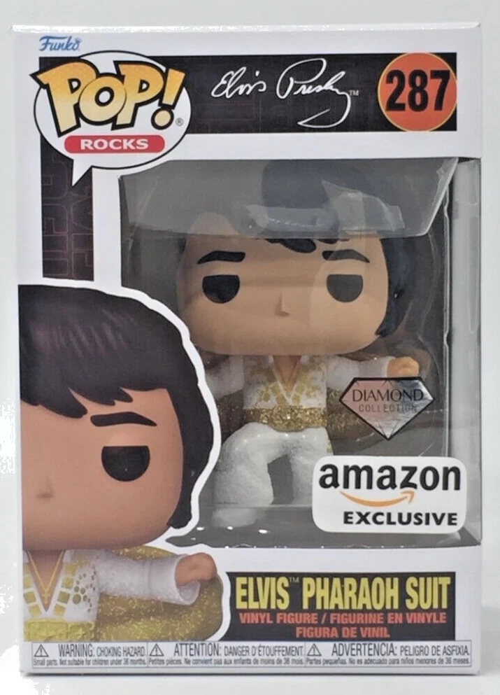 Funko Pop! Rocks: Elvis Pharaoh Suit #287 Diamond Amazon Exclusive