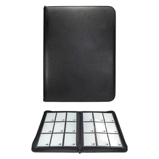 Ultra Pro Fermuarlı PRO Binder Vivid Black 9 Cepli 360 Kart Kapasiteli Albüm