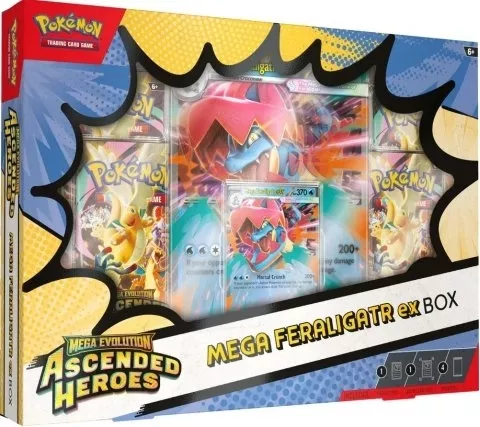 Pokémon TCG - Ascended Heroes EX Box: Mega Feraligatr