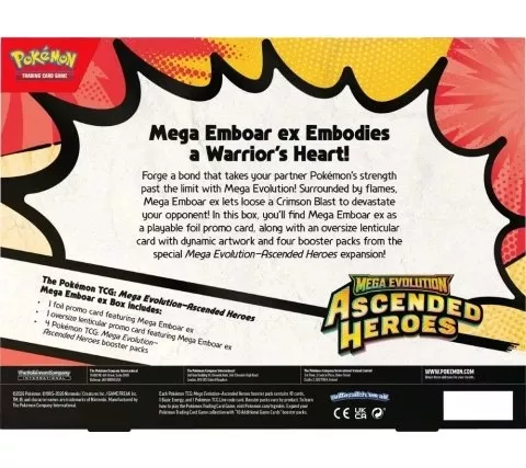  Pokémon TCG - Ascended Heroes EX Box: Mega Emboar