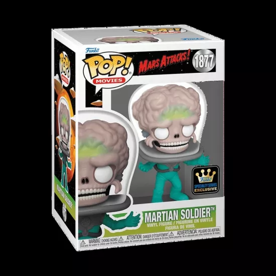 Funko POP! Movies: Mars Attacks Martian Soldier #1877 (Specialty Series Exclusive)