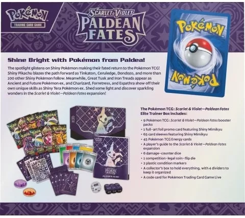 Pokemon TCG - Scarlet & Violet Paldean Fates Elite Trainer Box