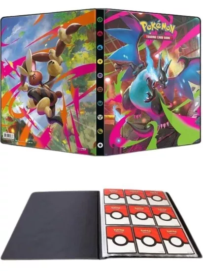 Ultra Pro Pokemon Phantasmal Flames Mega Charizard X Portfolio Albüm 9 Cepli 252 Kart Kapasiteli 